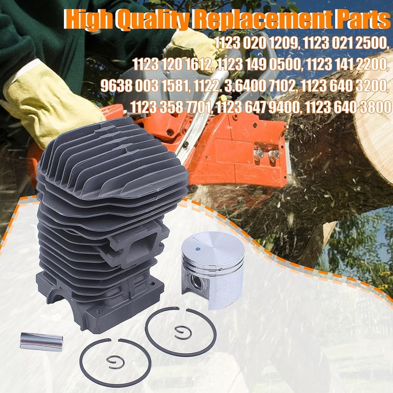 Mtanlo Cylinder Piston Tune Up Kit For Stihl MS250 MS230 025 023 Motor 42.5mm, Cylinder, Piston, Pin, Rings, Cliclip, Engine Bottom Cover, Needle Bearing, Intake Boot, Crank Bearing, Oil Seal - Image 2